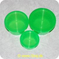 5708389134099 - 3 ormedåser i grøn plastic med åndhuller