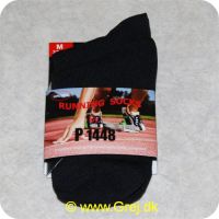 5708389167585 - Runningsocks - Str. 37-41 - 2 par - Lette sommersokker - Sorte