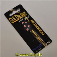 5740028800743 - GuldBlinket - 3,2 gram - Forside: Sort m/pletter -Bagside: Sort m/pletter - Farvenavn: Bumsen