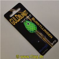 5740028800774 - GuldBlinket - 3,2 gram - Forside: Burgrøn - Bagside: Gul m/orange pletter - Farvenavn: Burkyllingen