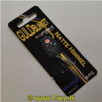 5740028800811 - GuldBlinket - 3,2 gram - Forside: Sort m/pletter -Bagside: Orange m/plet- Farvenavn: Natte Himmel