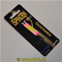 5740028800828 - ISpinden - 2,5 gram - Forside: Pink/Gul/Pink - Bagside: Sort m/Glimmer - Farvenavn: Gokkern