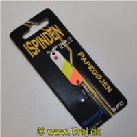 5740028800835 - ISpinden - 2,5 gram - Forside: Hvid/Gul/Orange - Bagside: Sort - Farvenavn: Papegøjen
