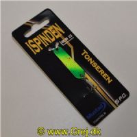 5740028801658 - ISpinden - 2,5 gram - Forside: Grøn/Gul/Grøn m/plet - Bagside: Sort m/glimmer - Farvenavn: Tonseren