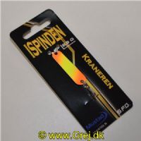 5740028801665 - ISpinden - 2,5 gram - Forside: Orange/Gul/Orange - Bagside: Sort m/glimmer - Farvenavn: Kraneren