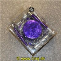 5750007849939 - Pakke med 4 hatte, 4 rysler (2 sølv og 2 lilla af hver) og sølv serpentinere