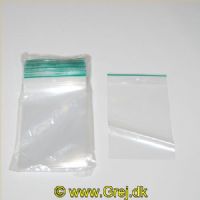 61116 - Lynlås poser - 100 stk. - Str.: 100x150mm  - Godkendt til opbevaring af mad