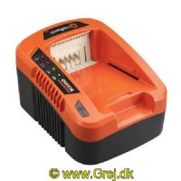 6945372101204 - Orginal Redback Batteri lader 40V EC50 Super Charger - Passer til alle 2, 4, og 6 AH batterier