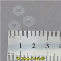 6E398000 - Washer 3 stk. (Org nr. 7 (6E398000) til Daiwa Ninja hjul (Str. 1000-5000)