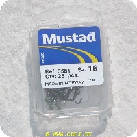 7021560084456 - Mustad trekrog str. 16 - pakke med 25 stk.