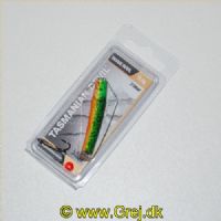 702635270475 - Tasmanian Devil - Type: 47 - Grøn/Gul/Orange med fisk - Fire Tiger - 13,5g