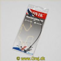 7070795004951 - Stålforfang til gedder - coated - brun- 15 cm lang - 2 stk - Brudstyrke 15 kg -