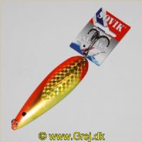 7070795056455 - Trolling/Kystblink - Søvik - Drogesluk - 12 cm - 24g - Orange/Guld/Gul med glimmer-110% PRISGARANTI*
