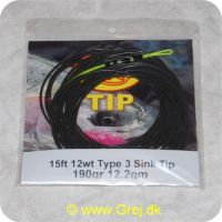 730884203869 - Rio Type 3 Sink Tip - 4,6m - 12Wt - 12,2g - 7,62-10,16cm/s Brun/gul loop