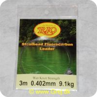 730884511889 - Rio  Steelhead Fluorocarbon Leader - 10 fod - 0,402mm - 9,1kg - 3m