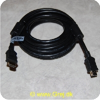 7340004662082 - HDMI til HDMI  - 5m - Version 1.4 (med Ethernet)