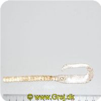7392080923KMG - Fladen Latex lures rippletail worm 19cm - Farve: Klar med multicolor gniste 1stk