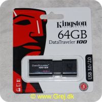 740617211726 - Kingston DataTraveler 100 - 64 GB - USB 3.1/3.0/2.0