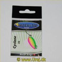 747191998067 - Waterstar - Cyclone - 2 gram - Forside: Pink/gul/grøn - Bagside: Gul