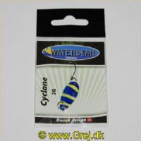 747191998111 - Waterstar - Cyclone - 2 gram - Forside: Dory (blå/gul) - Bagside: Blå/hvid