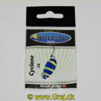 747191998111 - Waterstar - Cyclone - 2 gram - Forside: Dory (blå/gul) - Bagside: Blå/hvid