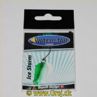 747191998173 - Waterstar - Ice Storm - 3 gram - Forside: Grøn og hvid - Bagside: Hvid