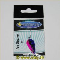 747191998180 - Waterstar - Ice Storm - 3 gram - Forside: Bubblegum (Pink/blå/sort) - Bagside: Sort