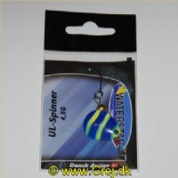 747191998234 - Waterstar - UL-Spinner - 4,5 gram - 4 cm. - Blad: Dory (gul med blå striber)