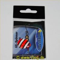 747191998258 - Waterstar - UL-Spinner - 4,5 gram - 4 cm. - Blad: Nemo (Orange/Hvid/Sort)