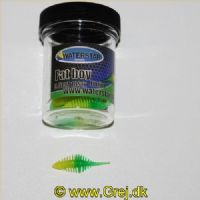 747191999606 - Waterstar - Baits - Model: Fat Boy junior - 3,5 cm - 10 stk. - Farve: Gul/Grøn - Smag: Banan