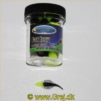 747191999644 - Waterstar - Baits - Model: Fat Boy junior - 3,5 cm - 10 stk. - Farve: Gul/Sort - Smag: Banan