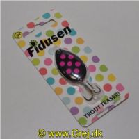 747902881596 - Fidusen - 2,8 gram - Forside: Sort m/Pink prikker - Bagside: Sort/Pink - Farvenavn: Black/Pink Dots