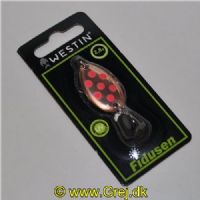 750958747501 - Fidusen - 2,8 gram - Forside: Kobber m/røde prikker-Bagside: Kobber/Rød - Farvenavn: Copper/Red Dots