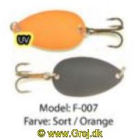 750958747747 - Fidusen - 2,8 gram - Forside: Sort - Bagside: Orange - Farvenavn: Black/Orange