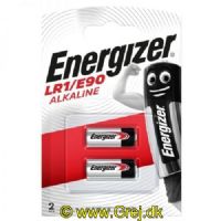 7638900295634 - Energizer Alkaline LR1/E90 - 1,5V - Batteri - 2 stk.