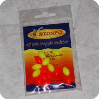 8028651005542 - Stonfo Oval Mixed perler - 15 stk - røde og gule - Str. 8x12mm