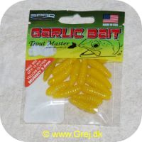 8716851249612 - Garlic Bait Trout Master 3.5 cm - Mummy - 15 stk -Gul Glitter