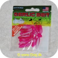 8716851249636 - Garlic Bait Trout Master 3.5 cm - Mummy - 15 stk - Hvid/Pink