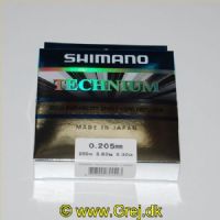 8717009799423 - Shimano Technium line (Non strech) - Black - 0.205mm - Brudstyrke - 3.8 kg. - 200 meter