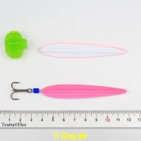 8913 - Trutta Flex - 15 gram - Pink/Hvid