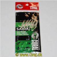 9062121450016 - Makrel med perler og hvid fiskeskel med selvlysende hoved - Str. 16
