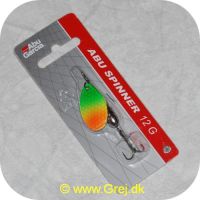 ABU12GGO - Abu Garcia Spinner 12 gram - Grøn/gul/orange