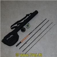 AJZE56 - A. Jensen Zenith Fly Combo - 9 fod - Klasse 5/6 - 3-delt  - Med hjul A. Jensen line