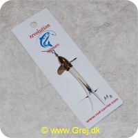 DEV11HV - Devon Kondomspinner med propel 11 gram - Messing propel - Hvid hale
