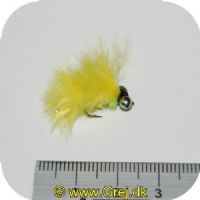 F016 - Catwhisker Gul/Lime - Dobbelt øjn - #12