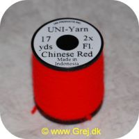 FB012180 - UNI-Yarn - Chinese red - 17 yards - 2x FL. - Tynd fin uldgarn i fine farver