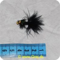 FL00103 - Unique Flies - UF Montana m/propel - sort/flou. grøn