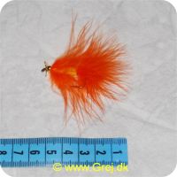 FL00115 - Unique Flies - Herningflue m/propel - Flou. orange