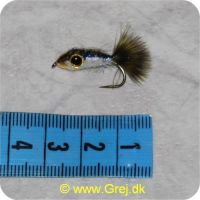 FL00133 - Unique Flies - UF Pellet Fish UV - Mørk/hvid