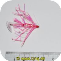 FL00705 - Seatrout Tube Flies - UF Flammen Tube - Str. 23mm - Pink/sølv